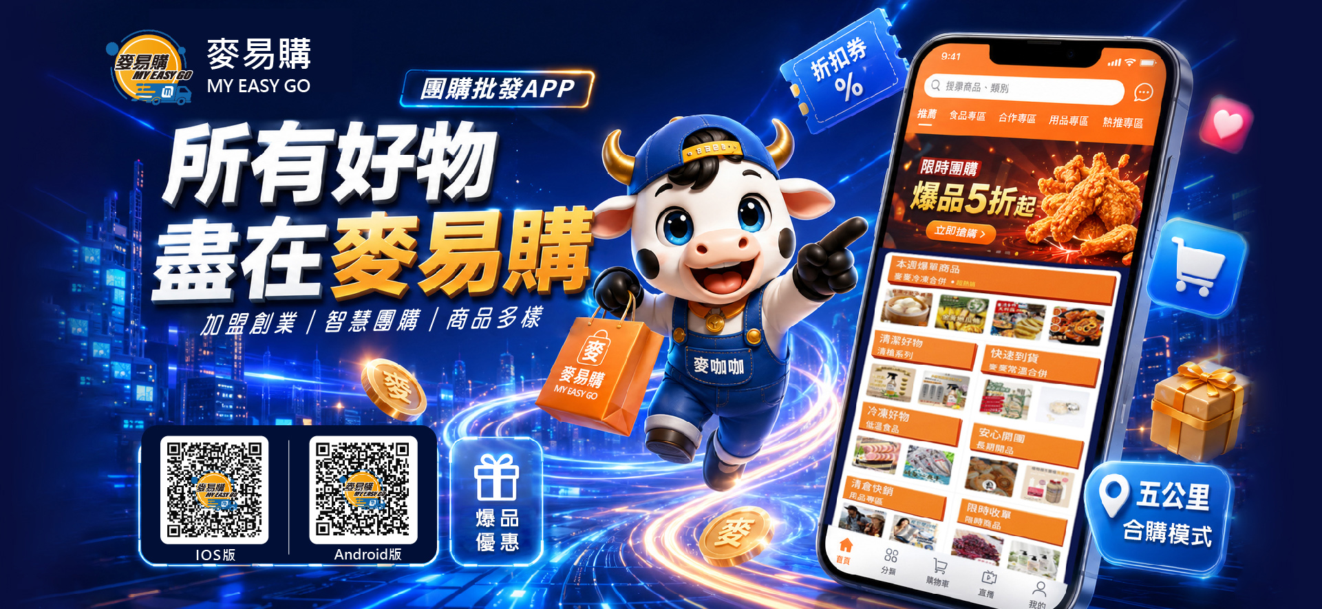 麥易購智慧團購連結全台